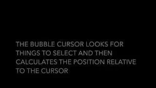 Bubble Cursor
