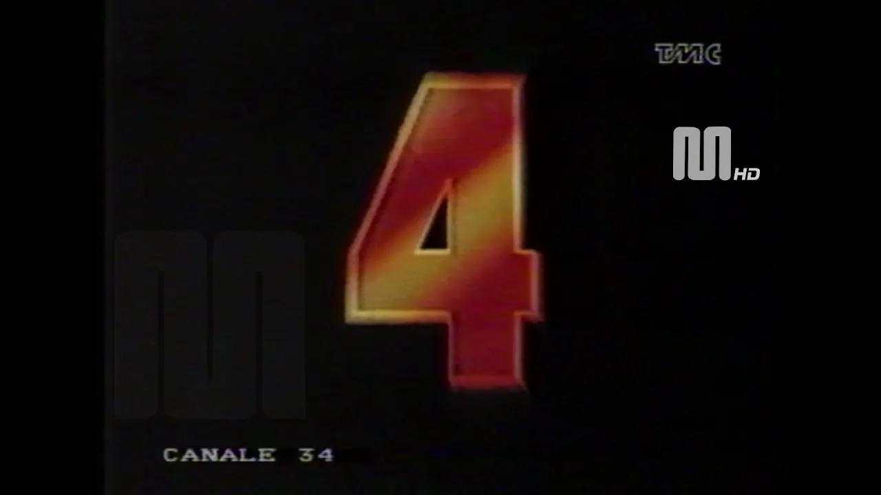 1989 Canale 34 Telenapoli - TMC Tele MonteCarlo sequenza pubblicitaria del 20 novembre