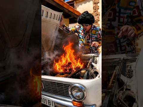 Liekit konepellin alla! Žiguli on tulessa! 🔥🚗