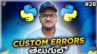 Python Raising Custom Errors in Telugu Srk Codes