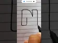 Letter N in bubbles style