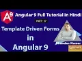 Template Driven Forms in Angular 9 Angular 9 Full Tutorial in Hindi