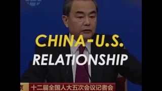 In 30 Secs Chinese Foreign Minister Wang Yi Answered The Question On China U S Relationship 