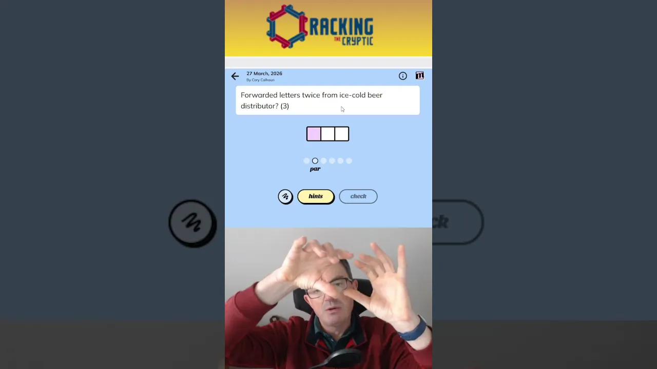 MinuteCryptic in a Minute - 27th March 2026 - CLEVER!