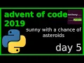 advent of code 2019 - day 5 python sqlite rust