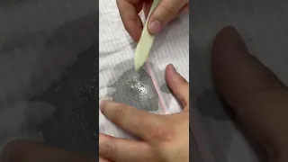 The process of removing stains at a dry cleaners