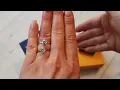 Swarovski Engagement ring vs 77 diamonds knife edge 6 prong 0 9ct