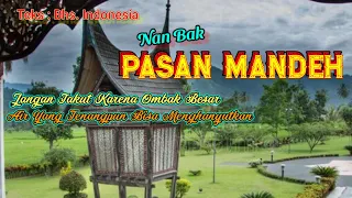 Download PASAN MANDEH, Usah Takuik Jo Ombak Gadang Nak.. MP3