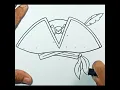 How to draw Pirate Hat