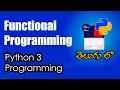 What is Functional Programming Python Tutorials Python for Data Science Telugu