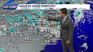 Warmer Monday in North Carolina severe storms possible Tuesday
