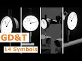 GD T symbols Tolerance with example dial gauge assembly and all GD T MEASUREMENTS
