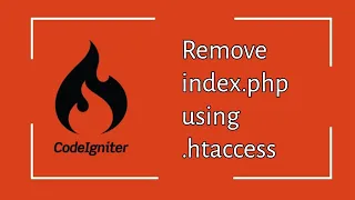 Remove index php from Codeigniter using htaccess