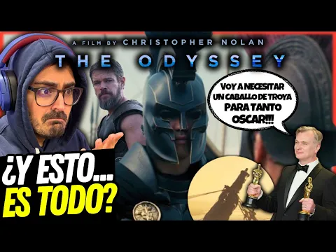 Video Thumbnail: ¿Soy yo, o es un tráiler meh? 🤔 La ODISEA de Christopher Nolan | Teaser reacción y opinión