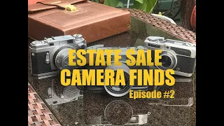 estate sale camera finds episode 2 film canon demi yashica minister iii konica iii polaroid sx70