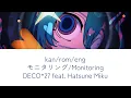 Download Lagu monitoring (モニタリング) lyrics english romaji DECO*27 feat. Hatsune Miku (初音ミク)
