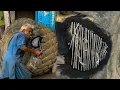 Old Man Repairing A Huge Old Tire Sidewall Amazing Repairing of Monster Tire