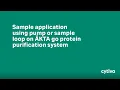 Sample application using a pump or sample loop on AKTA go system