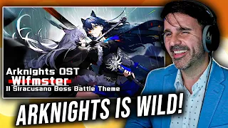 music director reacts arknights signore dei lupi boss battle