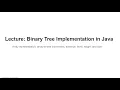BT Code part1 Binary Tree Creation Traversal Recursive Code and Simulation