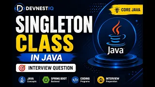 Singleton Class in Java Singleton Design Pattern Explained Java Interview Questions