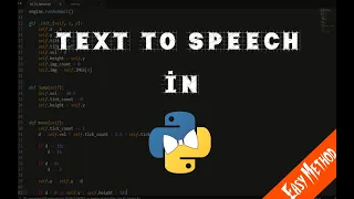 How to build a TEXT TO SPEECH app under 3 min 8 lines using PYTHON and PYTTSX