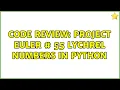 Code Review Project Euler 55 Lychrel numbers in Python