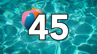 45 Second Countdown SUMMER THEME Timer with Tropical Music
