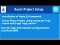 React JS Tutorial-2 How to install react JS and how to create first app in react js