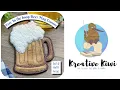 FREE In the Hoop Beer Mug Coaster Quick Machine Embroidery Tutorial