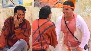 صلاح عبدالله مش قادر يمسك نفسه من الضحك وهو بيتريق على اغاني حسن الاسمر وقلبوا المسرح ضحك ومسخره 