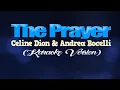 Download Lagu THE PRAYER - Céline Dion \u0026 Andrea Bocelli (KARAOKE VERSION)