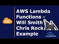aws lambda function in python and boto3 with will smith and chris rock example