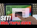 how to set clock in ipad lockscreen