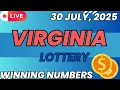 Virginia Day Lottery Results For - 30 Jul 2025