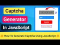 Captcha Generator In JavaScript JavaScript Projects For Beginners JavaScript Projects CODE 5X