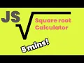 Make a Square root and Square calculator in 5 mins guaranteed undertime challenge