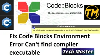 How to fix code blocks compiler error Fix code blocks environment error C Environment setup C