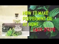 How to make peppermint oil from peppermint leaves || Easy step || DIY