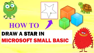 How to Draw a Star in MS Small Basic Turtle Graphics Hello World Kids