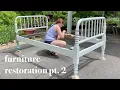 Restoring Old Furniture Pt 2 Finishing My Bed and Nightstand