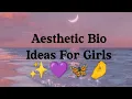 Aesthetic Instagram Bio Ideas For Girls How to make your Instagram Bio aesthetic Creative Ideas