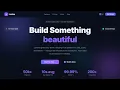 Responsive Animated Hero Section with Dark Light Theme Free Source Code
