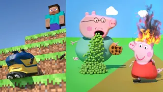 Peppa's Dumb Ways To Die + Mega Minions Having Fun & More 🐷👀