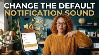 تغيير نغمة الإشعارات الافتراضية دندنها