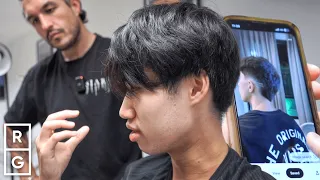 From a 90 s Middle Part to a FAUX Fade Haircut