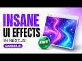 One Command 33 Free UI Components Canvas UI in Next js Full Tutorial