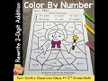 2nd Grade Go Math 4 8 Rewrite 2-Digit Addition Color By Number