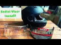 Smoked Visor Install Sedici Strada II