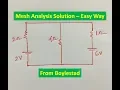 Mesh Analysis Solution Boylestad Example 8 11